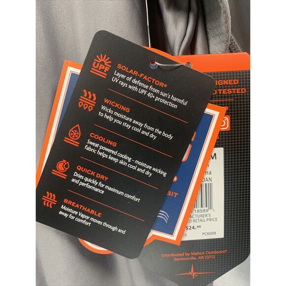 Habit Waves Collection Performance Shirt Moisture Wicking Size Men’s M NEW - Picture 3 of 4